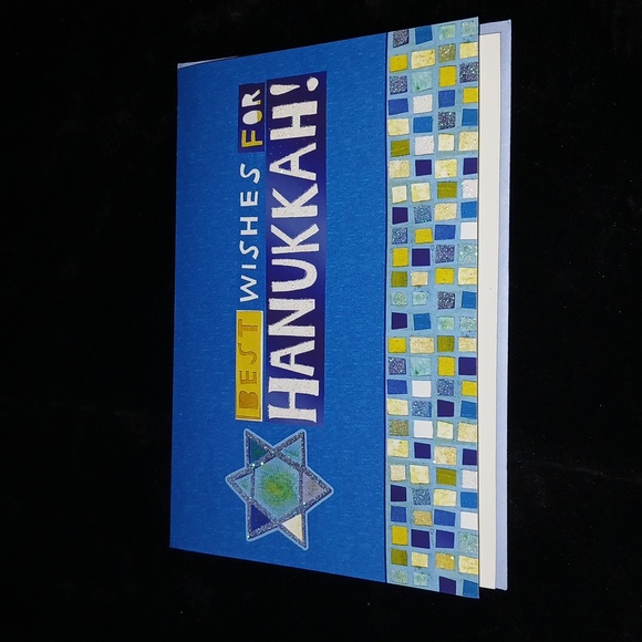 Hanukkah 16 Cards Best Wishes For Hanukkah blue and white with Envelopes NIP - Picture 6 of 6